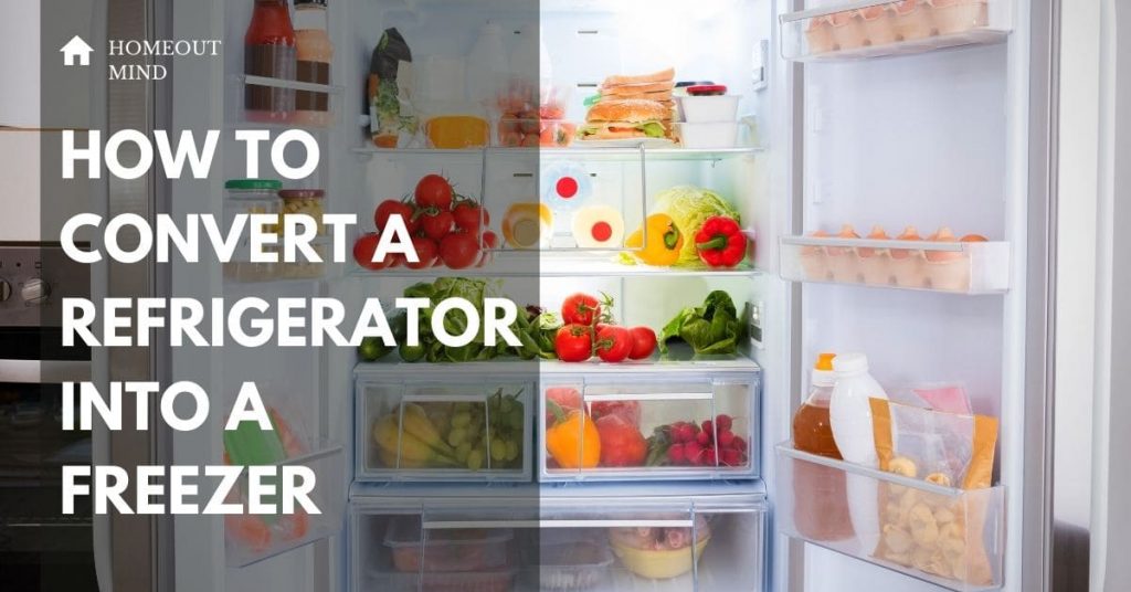 How to convert a refrigerator into a freezer