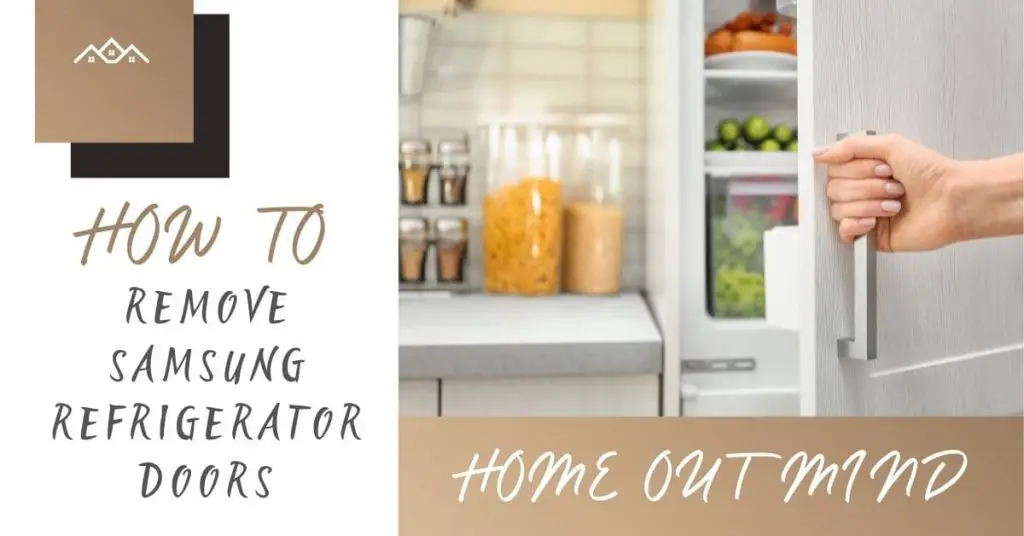 how to remove samsung refrigerator doors