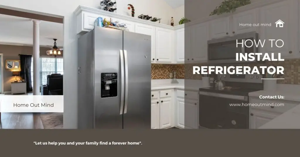 how to install refrigerator