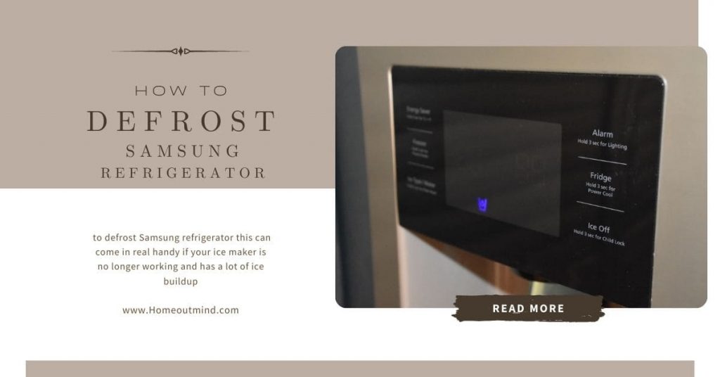 How To Defrost Samsung Refrigerator