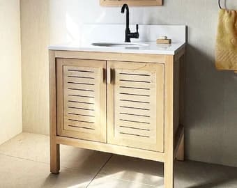 Cedar Wood Bathroom Vanity Cabinet